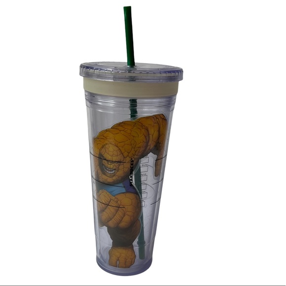 Starbucks Tumbler Marvel Benjamin Jacob "Ben" Grimm The Thing Venti Size - Picture 1 of 6